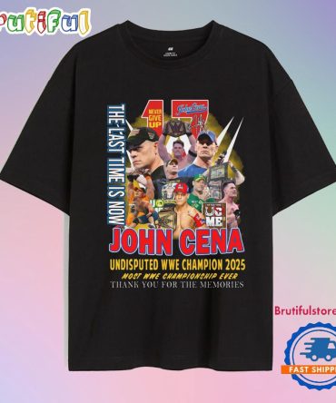 John Cena 17 Time Wwe World Champions 2025 T Shirt