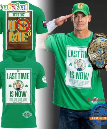 John Cena Farewell Tour 2025 Boston Green T Shirt