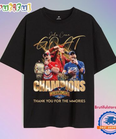 John Cena The Last Time Wwe 2025 Champions T Shirt