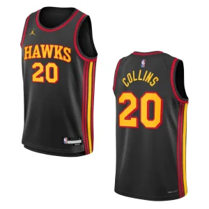 Youth Atlanta Hawks 2022-23 Statement Edition John Collins Black Jersey - Alzaintravels