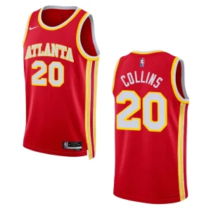 Atlanta Hawks John Collins 2022-23 Icon Edition Red Swingman Jersey - Alzaintravels