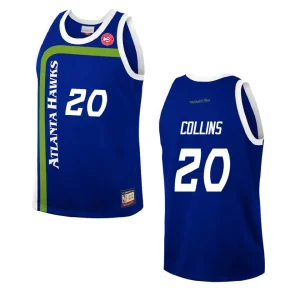 John Collins Atlanta Hawks Hardwood Classics Fashion Jersey Blue - Alzaintravels