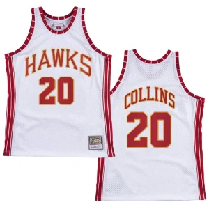 Atlanta Hawks John Collins Hardwood Classics Jersey Retro White - Alzaintravels