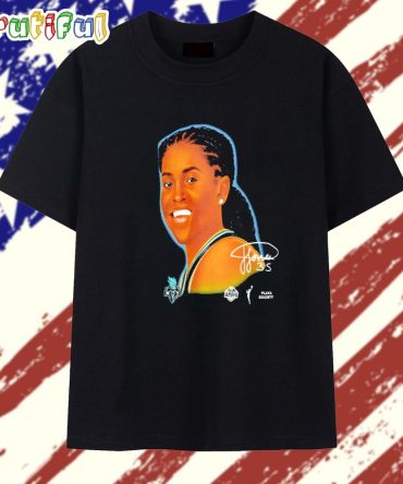 Jonquel Jones New York Liberty Big Head Signature T Shirt