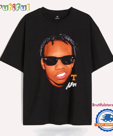 Jordan Gainey Tennessee Volunteers Big Face Signature T Shirt