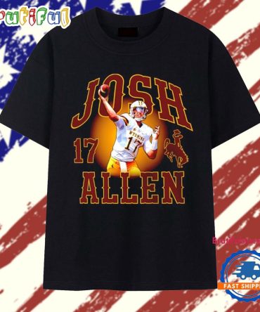 Josh Allen #17 Wyoming Cowboys T Shirt