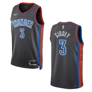 Oklahoma City Thunder Josh Giddey 2022-23 City Edition Gray Swingman Jersey - Alzaintravels