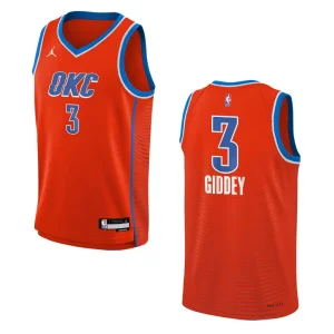 Youth Oklahoma City Thunder 2022-23 Statement Edition Josh Giddey Orange Jersey - Alzaintravels