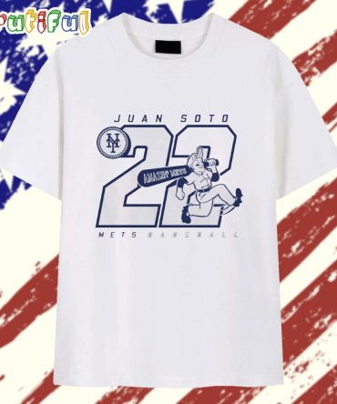 Juan Soto 22 New York Mets Amazin’ Player Art T Shirt