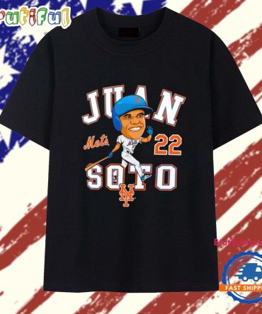 Juan Soto #22 New York Mets Hometown Caricature T Shirt