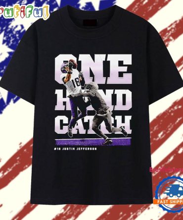 Justin Jefferson One Hand Catch Minnesota Vikings T Shirt