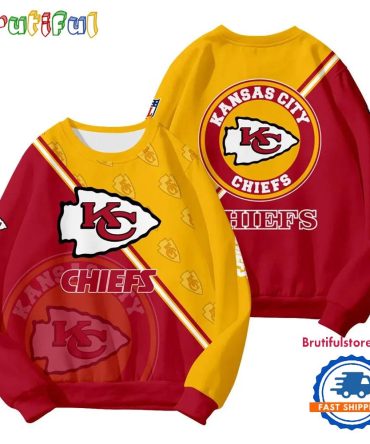 Kansas City Chiefs 2025 Nfl Customized Round Neck Sweatshirt