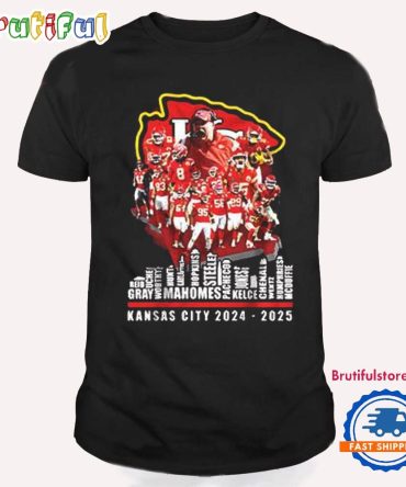 Kansas City Chiefs 2025 Players City Skyline T Shirt