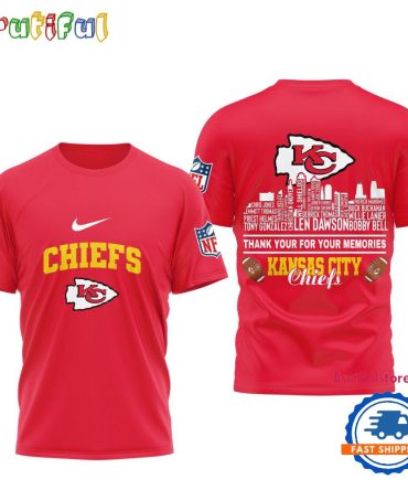 Kansas City Chiefs Football Legends Of The Game 3D Shirt