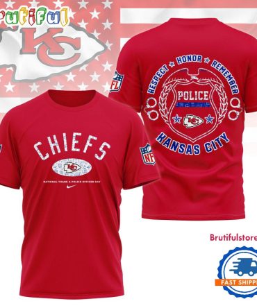 Kansas City Chiefs National Thank A Police Officer Day Unisex 3D Shirt