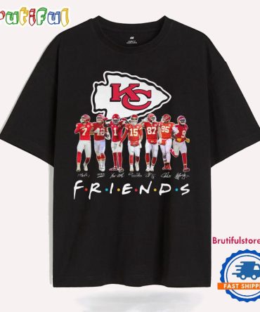 Kansas City Chiefs Nfl 2024 Football Team Graphics Signature Friends Design T Shirt