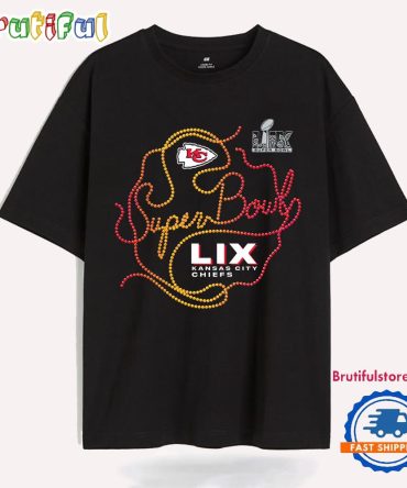 Kansas City Chiefs Super Bowl Lix Necklace Logo T Shirt