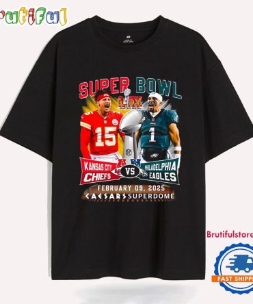 Kansas City Chiefs Vs Philadelphia Eagles 2025 Super Bowl Lix T Shirt
