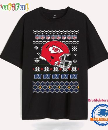Kansas City Chiefs Football Logo Team Helmet Merry Chritmas 2024 T Shirt