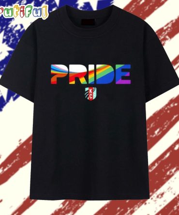 Kansas City Current Pride Stripes 2025 Logo T Shirt