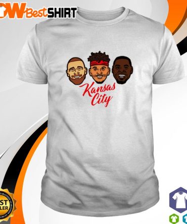 Kansas City Face Travis Kelce Patrick Mahomes And Chris Jones Shirt