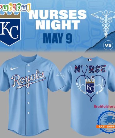 Kansas City Royals Baseball Nurses Night 2025 New Jersey Shirt