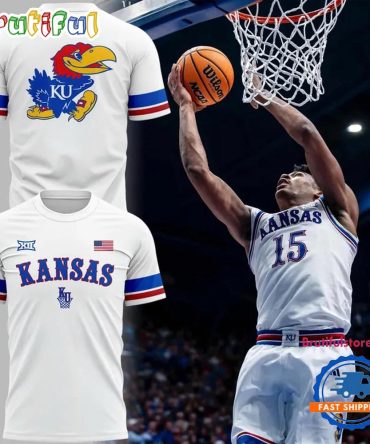 Kansas Jayhawks Basketball Throwback Uniform 2026 T Shirt