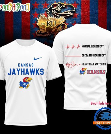 Kansas Jayhawks Ncaa Heartbeat Unisex 3D Shirt