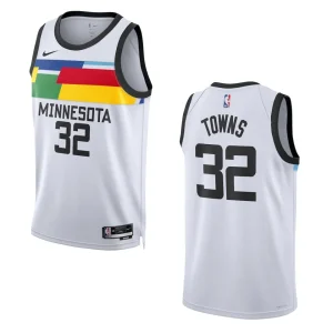 Karl-Anthony Towns City Edition Minnesota Timberwolves 2022-23 White Swingman Jersey - Alzaintravels