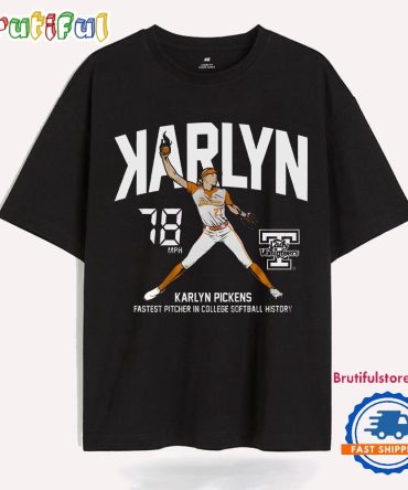 Karlyn Pickens Backwards K Tennessee Lady Volunteers Softball T Shirt