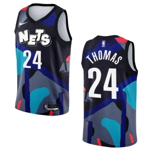 Brooklyn Nets City Edition Cam Thomas 2023-24 KAWS Black Jersey - Alzaintravels