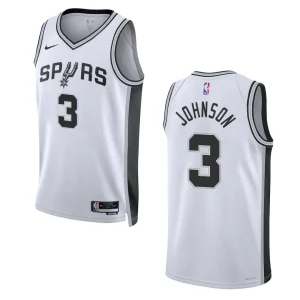 Keldon Johnson Association Edition San Antonio Spurs 2022-23 White Swingman Jersey - Alzaintravels