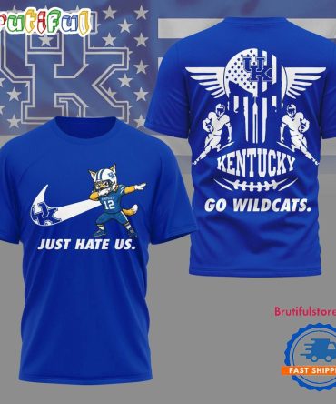 Kentucky Wildcats 2025 Ncaa Just Hate Us Limited 3D Shirt
