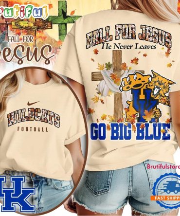 Kentucky Wildcats 2025 Ncaa Season Fall For Jesus Unisex 3D Shirt