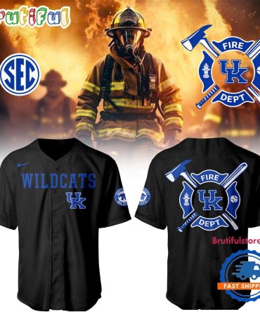 Kentucky Wildcats Baseball X Firefighter Appreciation Night 2025 3D Print Jersey