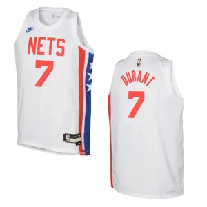 2022-23 Brooklyn Nets Youth Classic Edition Kevin Durant White Jersey - Alzaintravels