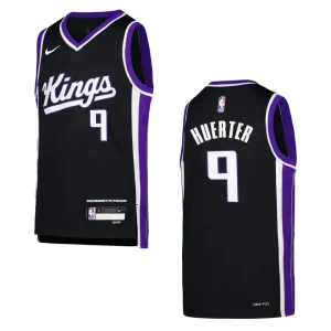 2023-24 Sacramento Kings Youth Icon Edition Kevin Huerter Black Jersey - Alzaintravels