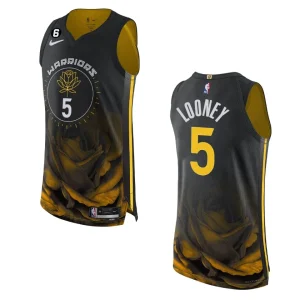 Golden State Warriors Kevon Looney 2022-23 City Edition Black Authentic Jersey - Alzaintravels