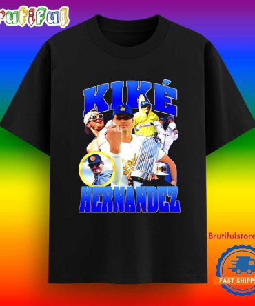 Kike Hernandez Los Angeles Dodgers Middle Finger Graphic T Shirt
