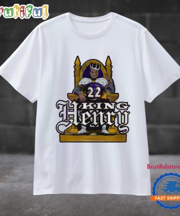 King Henry Baltimore Ravens Derrick Henry 22 King H Throne T Shirt