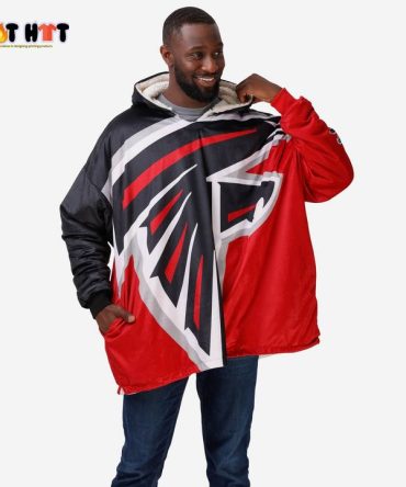 Nfl Atlanta Falcons Big Logo Blanket Hoodie Hoodie Blanket