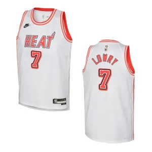 2022-23 Miami Heat Youth Classic Edition Kyle Lowry White Jersey - Alzaintravels