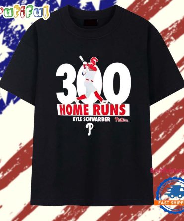 Kyle Schwarber Philadelphia Phillies 300 Home Runs Graphic T Shirt