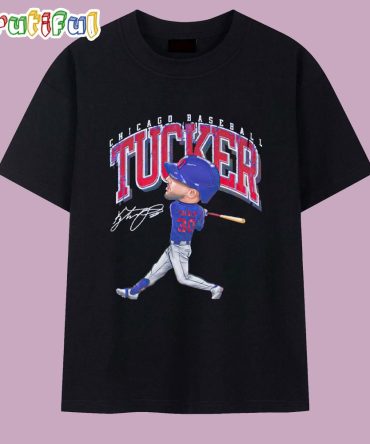 Kyle Tucker Chicago Cubs Cartoon Signature T Shirt
