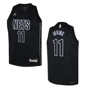 Youth Brooklyn Nets 2022-23 Statement Edition Kyrie Irving Black Jersey - Alzaintravels