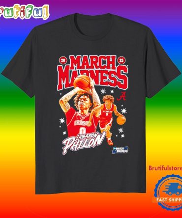 Labaron Philon Alabama Crimson Tide 2025 March Madness Player Collage T Shirt