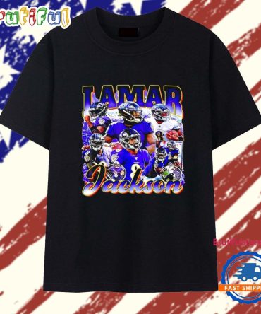 Lamar Jackson Baltimore Ravens Graphic T Shirt
