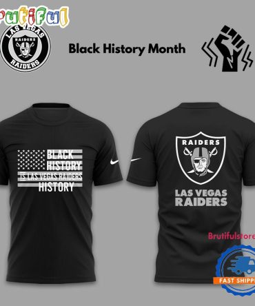 Las Vegas Raiders Nfl 2025 Celebrate Black History Month 2025 T Shirt