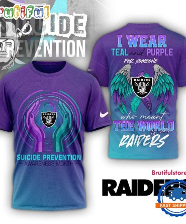 Las Vegas Raiders Nfl National Suicide Prevention Month 3D Shirt