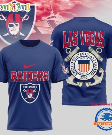 Las Vegas Raiders Nfl United States Coast Guard Limited 3D Shirt